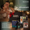 Gay Box – Vibrating Butt Plug & Cock Ring Set with Massage Candle, Anal Lube & Edible Gel – Intimate Gift Kit for Men