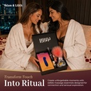 Lesbian Pleasure Box – Luxury G-Spot Vibrator, Edible Massage Essentials, Tickler, Nipple Nibbler & Lube – Women’s Sensual Wellness Gift Set