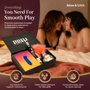 Lesbian Pleasure Box – Luxury G-Spot Vibrator, Edible Massage Essentials, Tickler, Nipple Nibbler & Lube – Women’s Sensual Wellness Gift Set