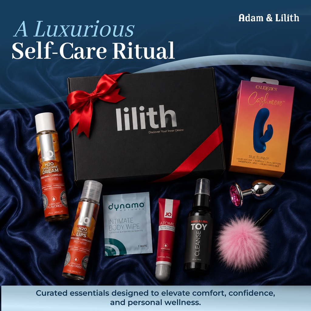 Solo Girl Box – Luxury Female Pleasure Kit with Cashmere Bunny Vibrator, Clitoral Arousal Gel, Butt Plug, Lube & Toy Cleaner – Self-Love Gift Set for Women