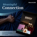 Tantric Energy Box – Sacred Couples Kit with Duo Ring Vibrator, Massage Oil, Candle, Tantric Cards, Lubes & Feather – Intimacy & Sensual Connection Set
