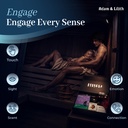 Tantric Energy Box – Sacred Couples Kit with Duo Ring Vibrator, Massage Oil, Candle, Tantric Cards, Lubes & Feather – Intimacy & Sensual Connection Set
