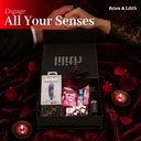 Game Night – Couples Sensual Play Kit with Panty Teaser, Sex Dice, Card Games, Lubes, Blindfold & More – Romantic Foreplay Box for Lovers