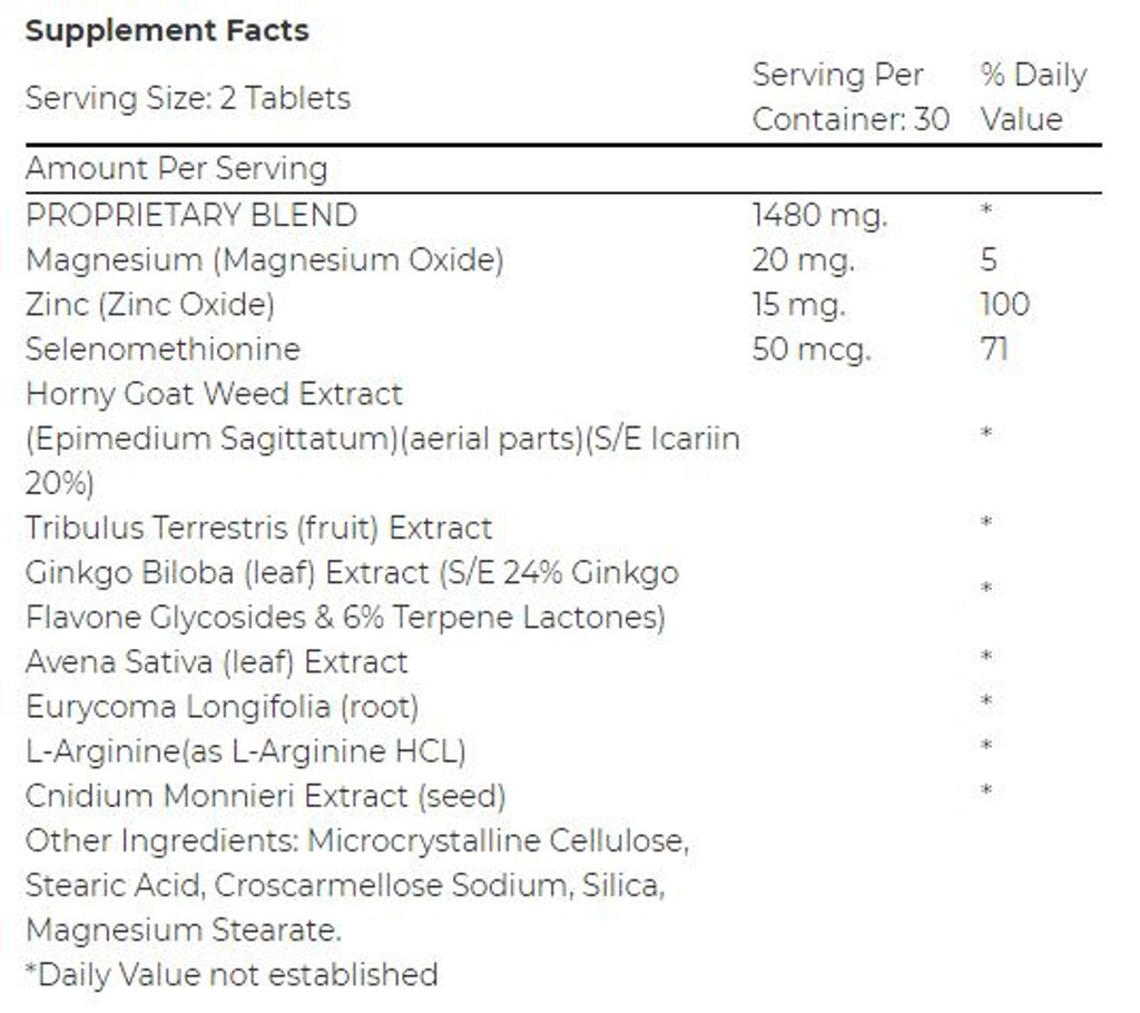 Swiss Navy Male Enhancement Testosterone 60 Count