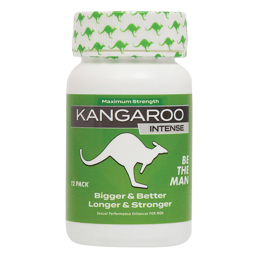 Kangaroo "Green" Intense For Him 12 Count Bottle
