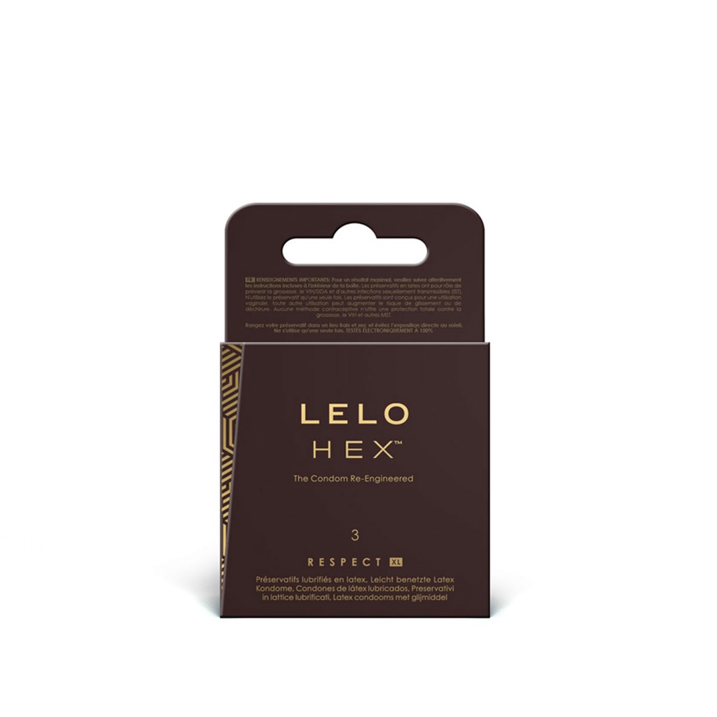 LELO Hex Respect XL Condoms 3 Pack