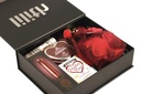 Straight Box – Romantic Couples Gift Set with Red Hot Spark Vibrator, Edible Massage Candle, Lubricant & Toy Cleaner – Luxury Sensual Kit for Couples