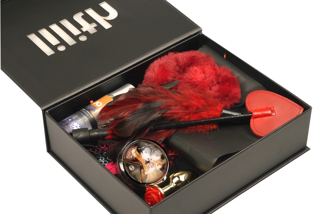 BDSM Kit – Advanced Bondage Set with Ring Gag, Nipple Clips, Collar & Leash, Pleasure Wheel, Paddle, Whip & Anal Plug – Luxury Couples Dominance & Submission Box