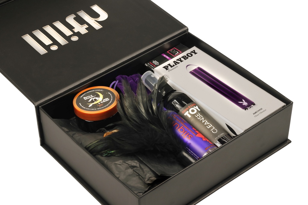 Season of the Witch – Amethyst Glass Wand, Witch Costume, Candle & Pleasure Essentials – Fantasy Roleplay Intimacy Kit