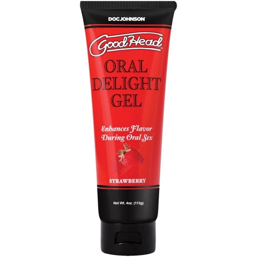 [DJ-1360-03-BX] GoodHead - Oral Delight Gel - Strawberry - 4 oz.