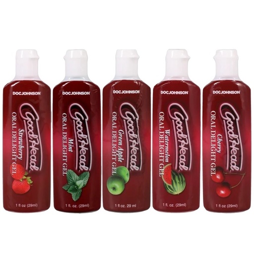 [DJ-1360-11-BX] GoodHead - Oral Delight Gel - 5 Pack - 1 oz.