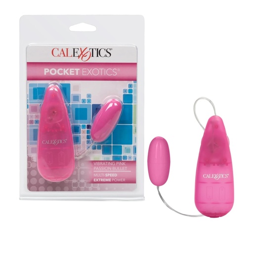 [CAL-SE-1102-04-2] Pocket Exotics® Vibrating Pink Passion Bullet