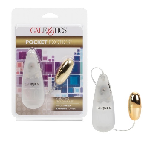 [CAL-SE-1105-07-2] Pocket Exotics® Vibrating Gold Bullet