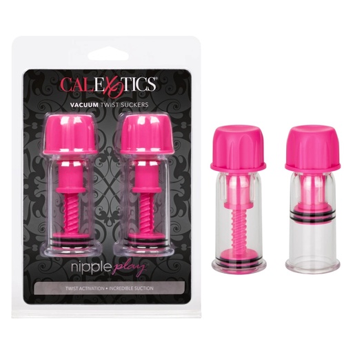 [CAL-SE-2645-10-2] Nipple Play® Vacuum Twist Suckers - Pink