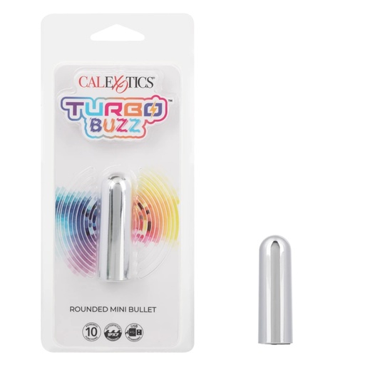 [CAL-SE-0062-10-2] Turbo Buzz™ Rounded Mini Bullet - Silver