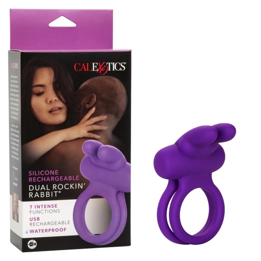 [CAL-SE-1843-20-3] Silicone Rechargeable Dual Rockin’ Rabbit®