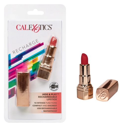 [CAL-SE-2930-30-2] Hide & Play™ Rechargeable Lipstick - Red