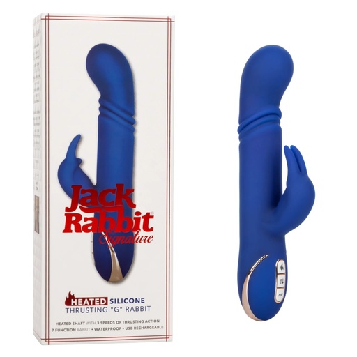 [CAL-SE-0609-60-3] Jack Rabbit® Signature Heated Silicone Thrusting "G" Rabbit
