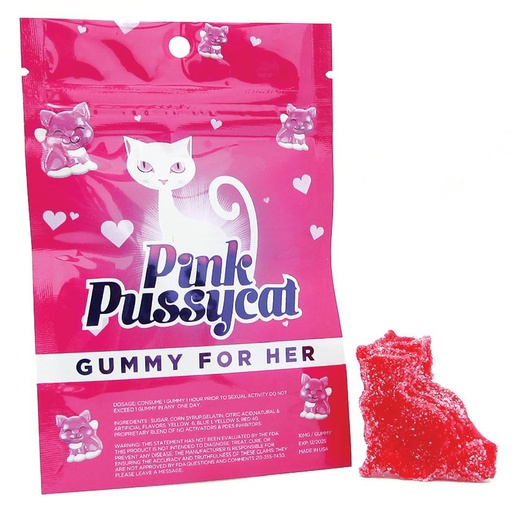 [CG-42811] Pink Pussycat Gummy For Her Single Pack