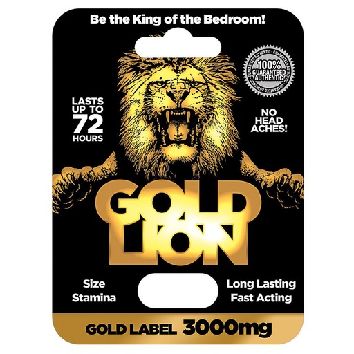 [CG-04602] Gold Lion Male Enhancement Single Pack