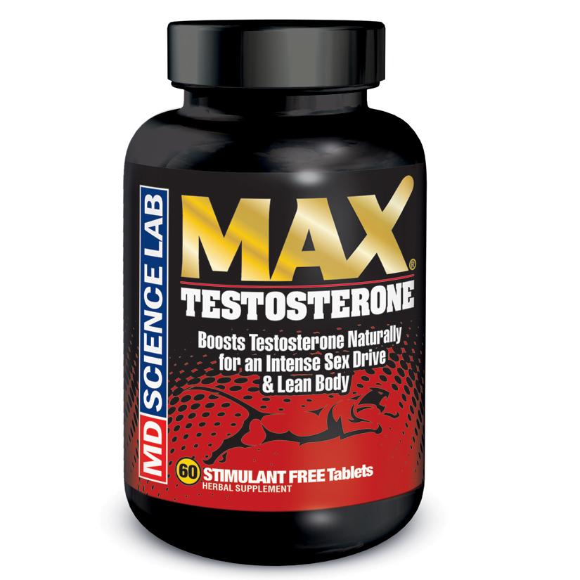 MAX Testosterone For Men 60 Count Bottle