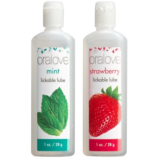 [DJ-1355-02-BX] Oralove - Delicious Duo - Strawberry & Mint - 2 Pack