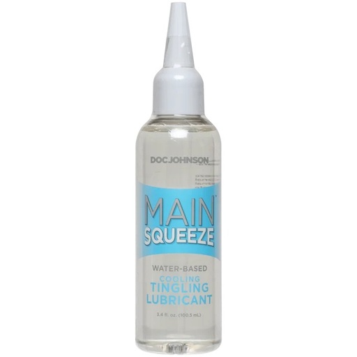 [DJ-5205-03-BU] Main Squeeze - Cooling/Tingling Water-Based Lubricant - 3.4 fl. oz.