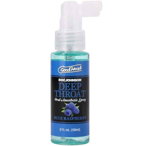 [DJ-1360-39-BX] GoodHead - Deep Throat Spray - Blue Raspberry - 2 fl. oz.