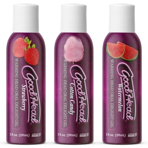 [DJ-1360-74-BX] GoodHead - Warming Head - Strawberry, Cotton Candy, Watermelon - 3 pack - 2 fl. oz.
